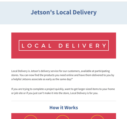 Jetsons Local Delivery